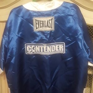 Everlast blue satin Corner man's jacket worn in th